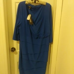 Lovely Teal Draped Dress